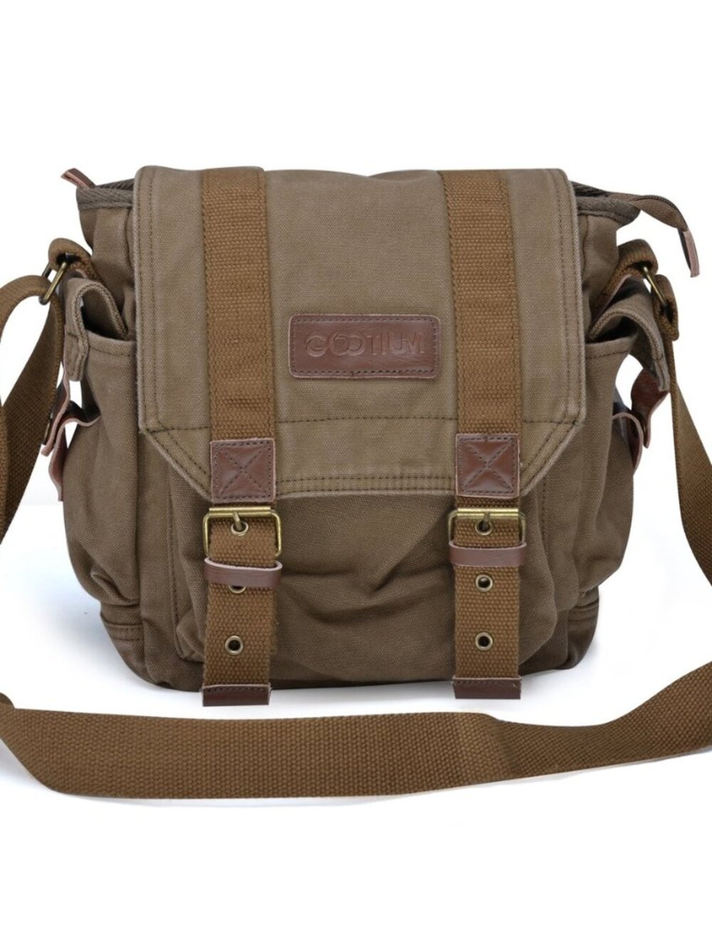 Canvas Messenger Bag - Small Vintage Shoulder Purse Crossbody Satchel
